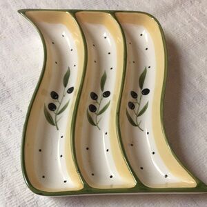 NWOT Olive Design Ceramic Tray